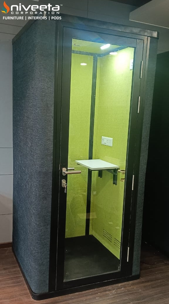 Soundproof Morden Private Office Phone Booth - Niveeta Corp