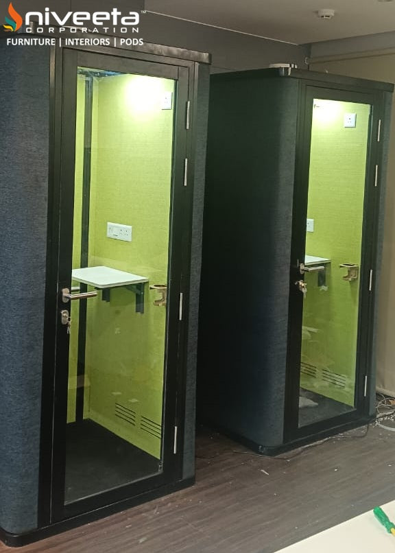 Soundproof Morden Private Office Phone Booth - Niveeta Corp