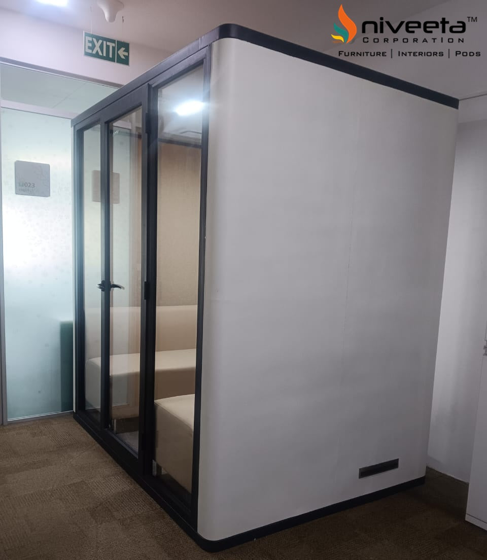 Premium Soundproof Portable Office Phone Booth - Niveeta Corp