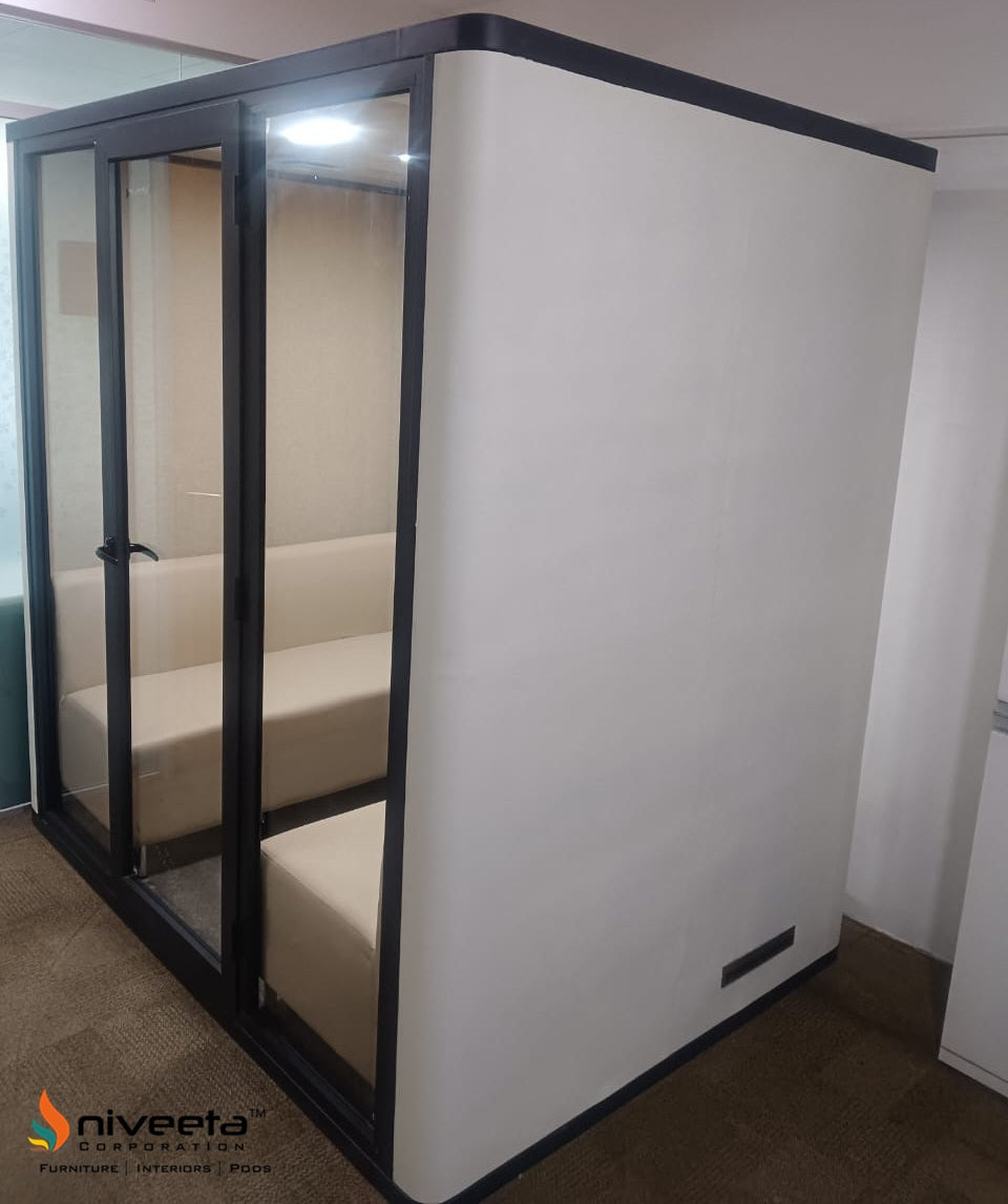 Premium Soundproof Portable Office Phone Booth - Niveeta Corp